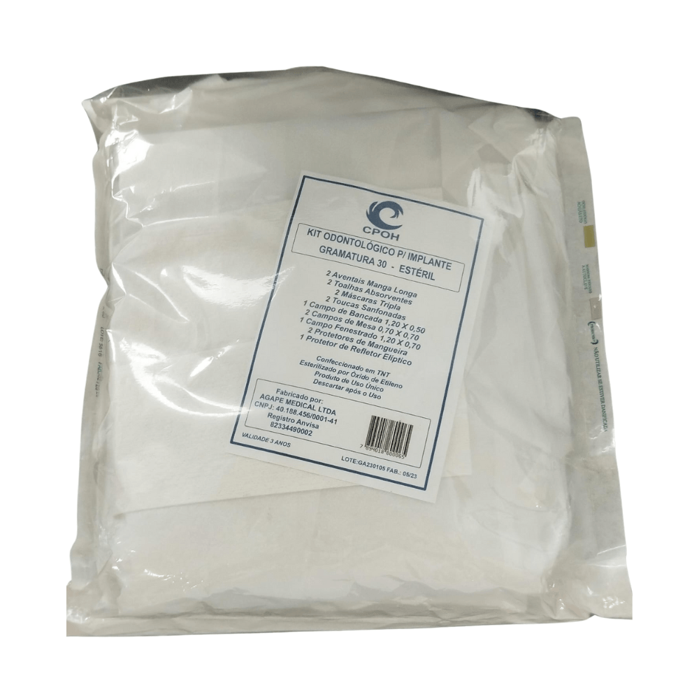 Kit Odontológico p/ Implante CPOH — Gramatura 30